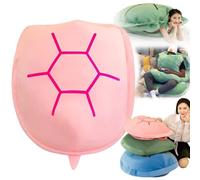 63 Inch Multifunctional Giant Wearable Turtle Shell Pillow, Giant Wearable Turtle Shell Pillow, PP Cotton Removable Soft Stylish for Boys Girls (80cm/31.4in,Pink)
