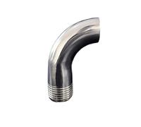 63 mm 2.5" Pipe OD Butt Weld x 2" BSPT Male 90 Degree Elbow SUS 304 Stainless Steel Pipe Fitting HMCOCOOFM