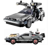 (63006-1872 piezas) Coche de carreras DeLoreaned de Regreso al Futuro DMC 12 Máquina del Tiempo 10300 Creative