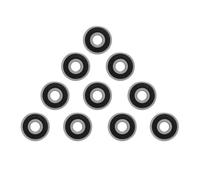 6301 2RS Rodamiento de bolas 12x37x12 mm Rodamientos rígidos de bolas de acero de primera calidad con doble sellado de goma, paquete de 10 para motores pequeños y aplicaciones