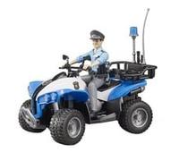 Bruder Quad de policía 63010 – con policía y equipo, vehículo de rescate