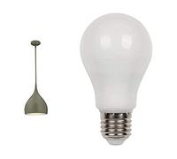 63293 Lámpara de techo de una luz para interiores, acabado gris mate con bombilla LED incluida.