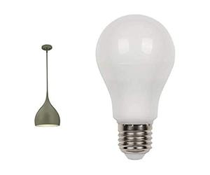 63293 Lámpara de techo de una luz para interiores, acabado gris mate con bombilla LED incluida.