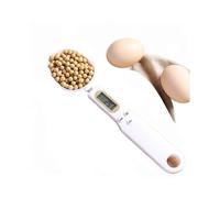 (637)500g/0.1g Báscula de cocina digital LCD portátil con cuchara medidora de gramos.