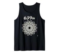 639 Hz Conexión Armónica Cymatics Geometría Sagrada Camiseta sin Mangas