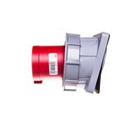 63A 5P 400V conector de panel biselado rojo POWER TWIST 735-6