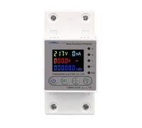 63A 80A Smart Energy Meter Kilovatios Hora Interruptor Temporizador con corriente de voltaje y protección contra fugas (63 A)