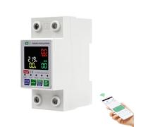 63A Diferencial wifi Medidor de consumo electrico Protector sobretensiones Temporizador TUYA APP Recuperación Reconexión automática Fuga (tensión ajustable CurrentAmperike StromAmperike)