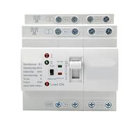 63A Interruttore Trasferimento, 220V ATS Interruttore di Trasferimento Automatico ATS Commutatore Elettronico, Guida Din Interruttore di Trasferimento a Doppia Alimentazione (4P 63A)