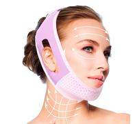 63cm Thinp Facial Slimmheitsgurt Lifting-Maske Reutilizable V-line Lifting-Maske V-line Lifting-Maske Gesichtslifting-Bandage Doppelkinn-Reduzierer Neck Lift Tape Face Patch - Lila