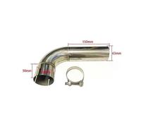 (63mm-66mm)The car accessories The exhaust pipe Stainless steel 90 degree turn pipe The muffler is connected