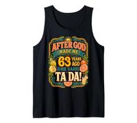 63rd Birthday Tropical Vintage 1963 63 Years Old Men Women Camiseta sin Mangas