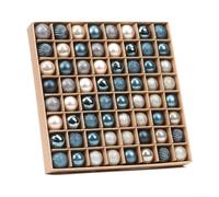 64 bolas de Navidad de 30 mm, adornos de plástico inastillables, decoraciones de árbol con acabado mate esmaltado, juego de bolas colgantes seguras para mascotas (azul)