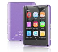 64 GB Reproductor MP3 Bluetooth 5.3, Pantalla táctil de 2,8 Pulgadas, Sonido HiFi, Reproductor MP3 y MP4 para niños, Altavoz Integrado, grabación, Radio FM, Ampliable hasta 128 GB(Morado)