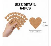 64 pegatinas de corcho de , etiquetas de regalo DIY para escribir para tazas de pareja, frascos de especias, granos de café, organización, scrapbooking y decoración de pared de fotos