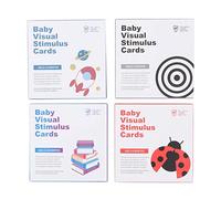 64 Tarjetas Flash de Aprendizaje para Niños Pequeños de 0 a 36 Meses que Incluyen Puntos, Reconocimiento de Caracteres, Idioma y Más Tarjetas de Estimulación Visual Juguete