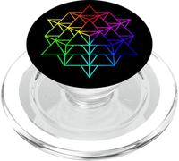 64 Tetraedro Rainbow PopSockets PopGrip para MagSafe
