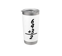 6432 Béisbol Doble Juego Matemáticas Amante Deportes Ecuación Vaso térmico de acero inoxidable de doble pared