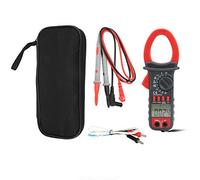 6450 Digital Clamp Meter Multimeter AC DC Voltage Current Tester True RMS Detector Handheld with Large Screen for Refrigeration Equipment Motor Testing ABS Material Black