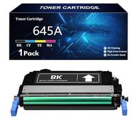 645A Cartucho de Tóner de Repuesto para HP 645A C9730A C9731A C9732A C9733A para HP Color LaserJet 5550 5550dn 5550n 5550dtn 5550hdn 5500 5500dn 5500n 5500dtn 5500hdn Impresoras,BK-1 Pack
