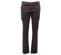 6498AB pantalone donna SUN 68 brown garment dyed jeans woman