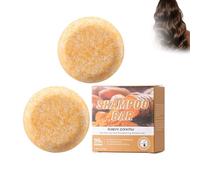 64g*2 Piezas De Jabón En Barra De Champú De Jengibre, Jabón Para El Crecimiento Del Cabello, Turmeric Shampoo Soap, Receta Tradicional, Promueve El Crecimiento Del Cabello Y Lo Suaviza