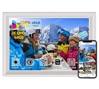 64GB 11inch Digital Picture Frame WiFi6&5G Digital Photo Frame 100% sRGB 1920x1280 FHD IPS Touch Screen,Share Photos & Videos via Frameo App,can Extend Storage by USB Drive and SD Card, Weather,Clock