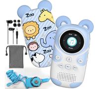 64GB MP3 Player Kids Bluetooth 5.3 con Altavoz para Auriculares Soporta Radio FM, Despertador, grabación con un botón, función cronómetro