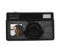 64MP 4K Alta Definición Cámara Digital de Zoom de 18x, Pantalla de 2.8 Pulgadas, Luz de Relleno LED, Aspecto Retro, con Múltiples Filtros, Duración de la Batería Larga, (Negro