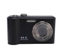 64MP 4K Camera de Video 16x Digital Zoom 2.8 Pulgadas Pantalla AF AU AutOfocus con Batería de Li de 1200 MAh para Selfies de Viaje Vlogging (Black)