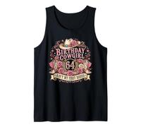 64th Birthday Cowgirl 64 Year Old Country Western Girl Women Camiseta sin Mangas