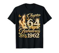 64th Birthday Queen Chapter 64 Fabulous Since 1962 Women Camiseta