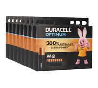 64x Duracell MN1500 AA Mignon Batería Óptima (8x 8 Paquete)