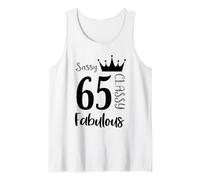 65 Año Viejo y Fabuloso - Sassy Classy 65th Birthday Women Camiseta sin Mangas