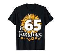 65 años de edad tripulación girasol 65th & Fabulous Family Camiseta