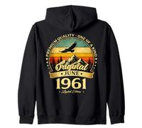 65 cumpleaños Hombre Mujer Regalo Junio 1961 Sudadera con Capucha