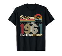 65 cumpleaños Hombre Mujer Regalo Marzo 1961 Camiseta