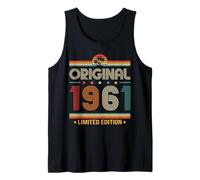 65 Cumpleaños Hombre Regalo Vintage Año 1961 Camiseta sin Mangas