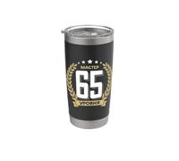 65 Cumpleaños Rusos 65 Años Aniversario Ruso Vaso térmico de acero inoxidable de doble pared