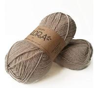 65% lana, 35% hilo de alpaca, gotas de Flora, 1 o superfina, peso de dedos, 4 capas, 1.8 oz 230 yardas por bola