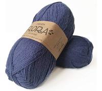 65% lana, 35% hilo de alpaca, gotas de Flora, 1 o superfina, peso de dedos, 4 capas, 1.8 oz 230 yardas por bola