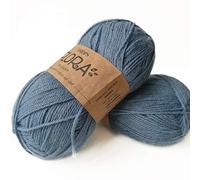 65% lana, 35% hilo de alpaca, gotas de Flora, 1 o superfina, peso de dedos, 4 capas, 1.8 oz 230 yardas por bola