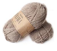 65% lana y 35% alpaca hilo para tejer y ganchillo, 3 o ligero, Worsted, DK peso, gotas Lima, 51 g 109 yardas por bola (0619 Beige)
