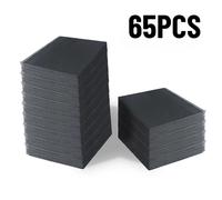 65 piezas de tela de desechable negra y , para pintar, mantel de herramientas, belleza, de uñas, cuidado de uñas, tapete de mesa para limpieza de tatuajes
