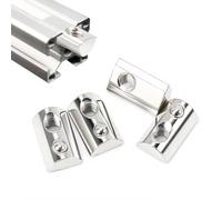 65 piezas M5 Tuerca de ranura 6-20 Serie T Tuerca deslizante con bola de resorte de acero al carbono - Perfilado niquelado M5 para perfiles de aluminio, impresora 3D, CNC, norma europea