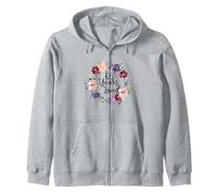 65 Years Loved Floral 65th Birthday Women 65 Years Loved Sudadera con Capucha
