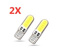 (6500K-2 piezas) 10 luces LED COB de gel de silicona para coche, 12 V, T10, W5W, para estacionamiento