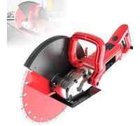 6500W Concrete Cutter Machine - 35cm Diameter Cutter Blade, 4300RPM (Idle), Adjustable Protective Cover, Self-Locking Switch, Automatic Water Spray | Wall Chaser Tool for Walls & Floors