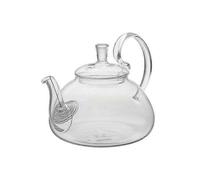 650Ml Heat Resistant High Handle Flower Coffee Glass Tea Pot Blooming Glass Teapot with Strainer js