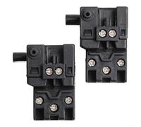 651923-1 Interruptor de repuesto para sierra ingletadora Makita LS1013, LS1040, UC3530A, UC4030A - Paquete de 2 piezas de herramientas eléctricas de metal y plástico